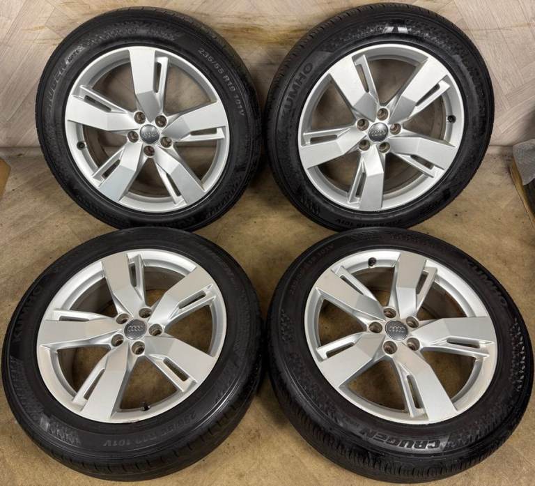 19'' GENUINE AUDI Q5 5 SPLIT SPOKE S LINE ALLOY WHEELS TYRES ALLOYS