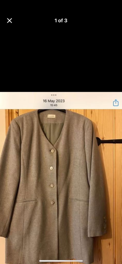 image for Ladies Jacket in Moss Green Size 16