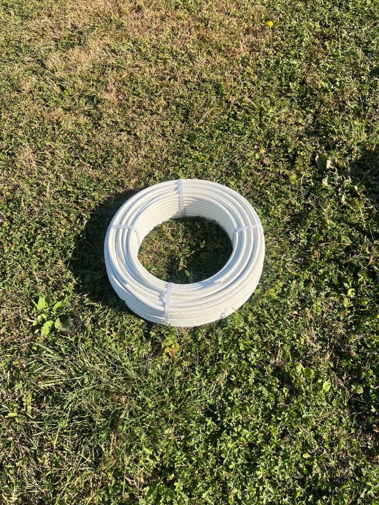 New White Plastic Pipe Coil for Plumbing