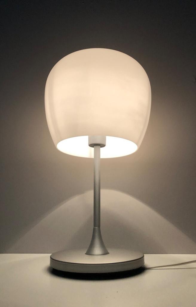 2 x Vintage Glass Table Lamps