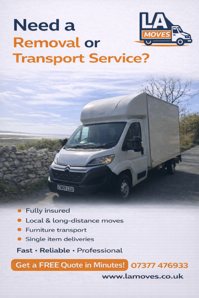 House Removals & Man with Van | Morecambe/Lancaster & surrounding areas | Quote in 2 Minutes