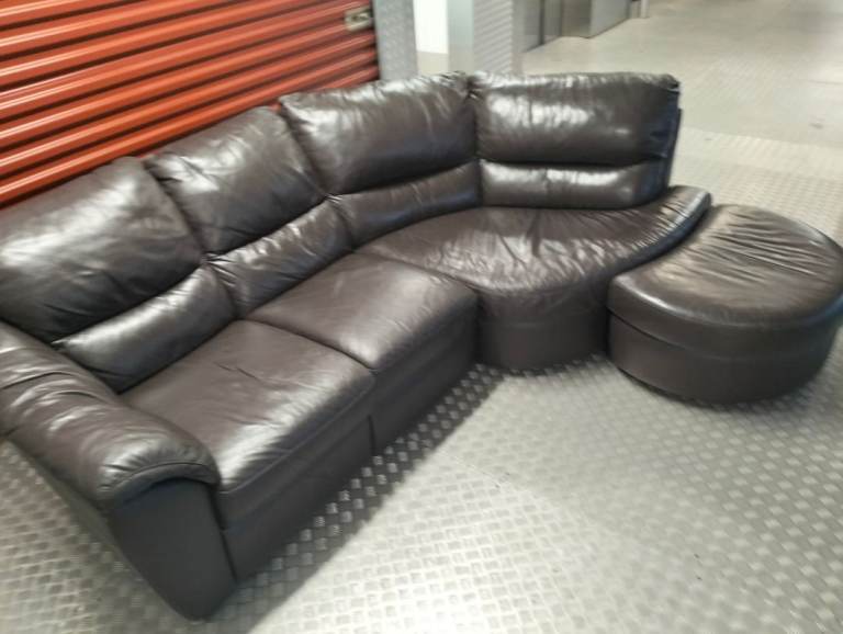 LEATHER JOHN LEWIS CORNER SOFA DELIVERY AVAILABLE TODAY 
