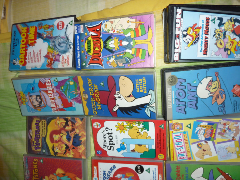 Children's VHS tapes