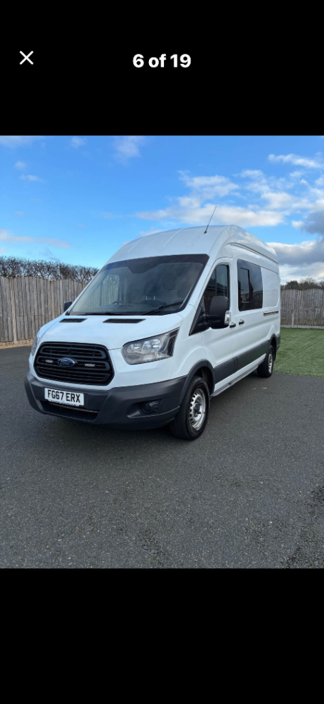 Motorhome converted from transit van