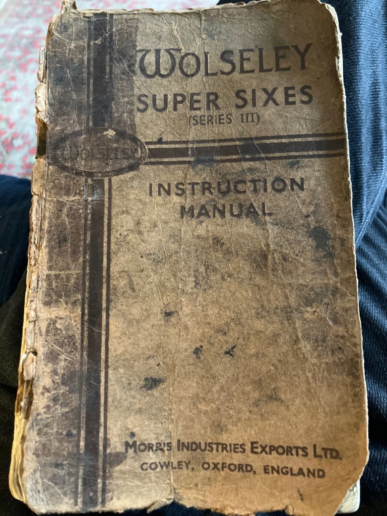 Wolseley Super Six Instruction Manual 