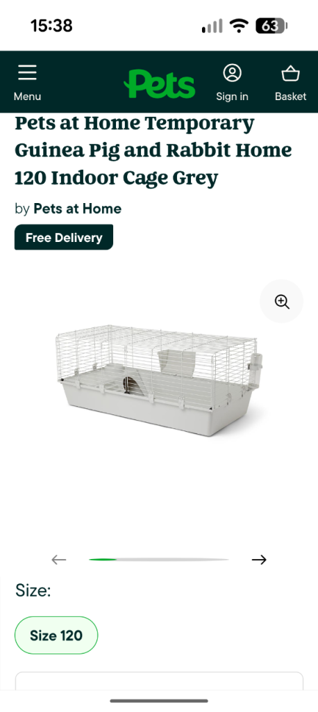 Guinea pigs rabbit or hamster cage 