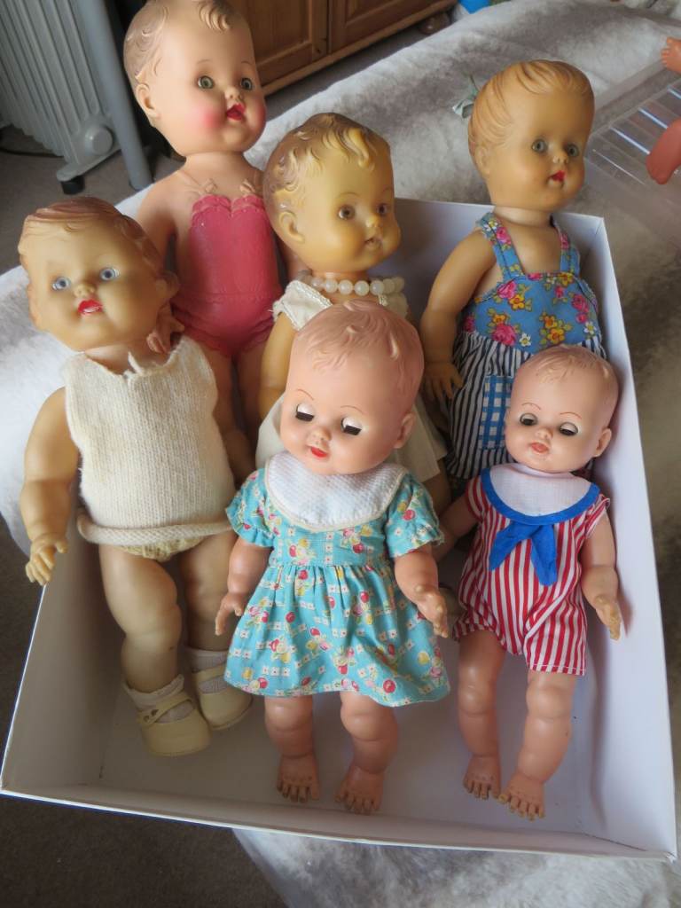 6 vintage rubber dolls £20 each