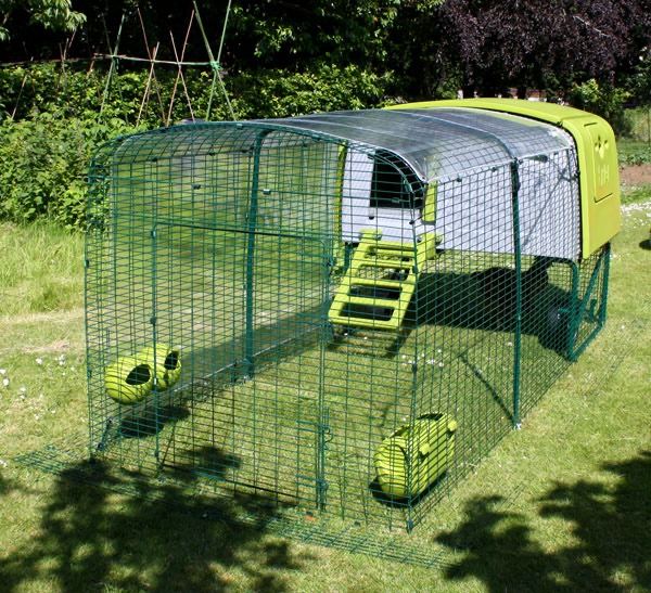 Omlet Eglu Cube Chicken Coop with 3m Run - Clean & ready for new owners.
