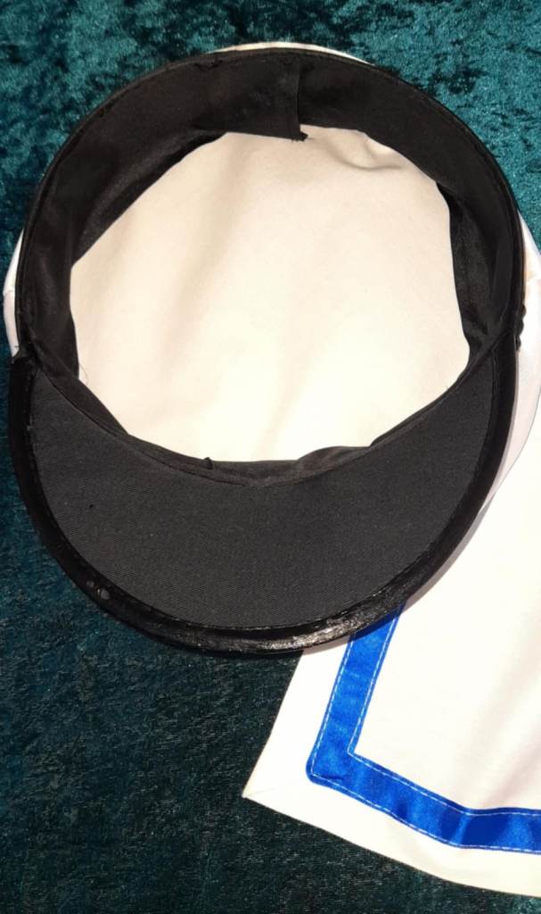 Sailor fancy dress cap and collar