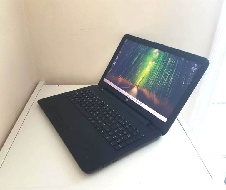 image for HP 15AY 15.6" Black Laptop, Fast Intel Core i3 2x 2.00GHz, 8GB, 128GB SSD, WiFi, Webcam, Bluetooth