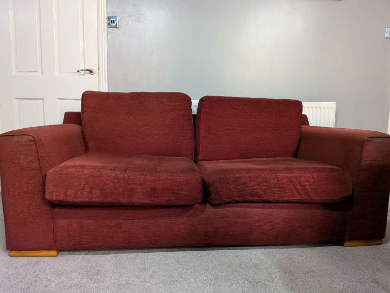 Two Large Two-Seater Marks & Spencer Sofas with seat and back cushions