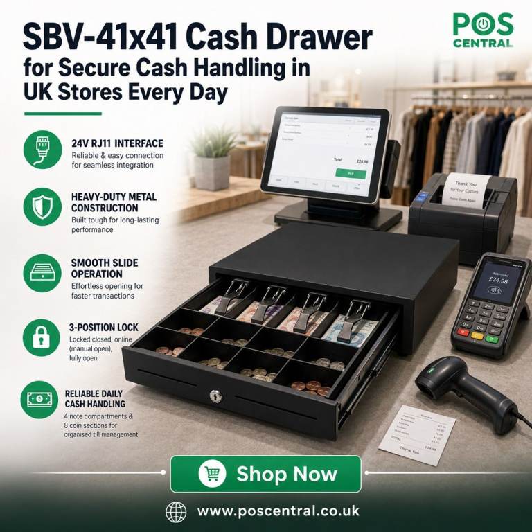 Buy the Best SBV-41x41 Standard Cash Drawer for UK Stores Now