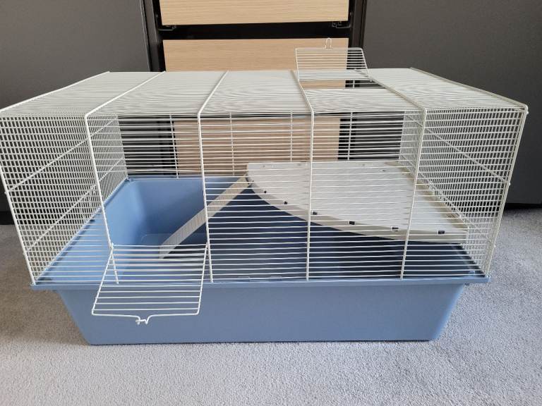 Pets at home habitat 2 dwarf or syryian hamster & mouse cage- blue