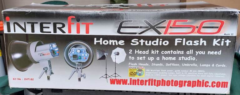 Interfit EX150 Home Studio Flash Kit - 2 Head Kit
