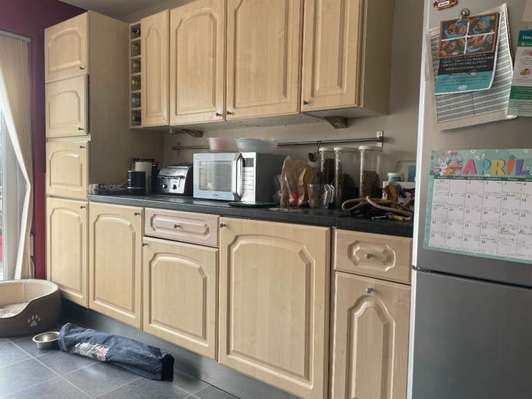 MFI kitchen units. Moulded doors. 8 cupboards left