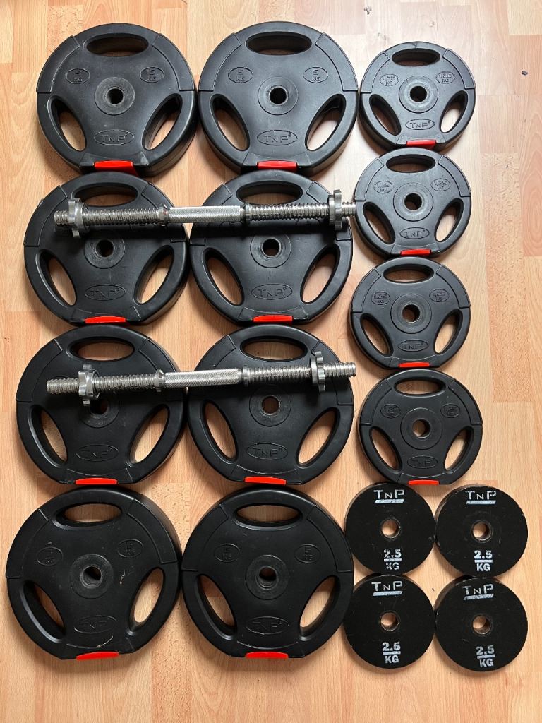 Weight Plates & Dumbbell Bars Set