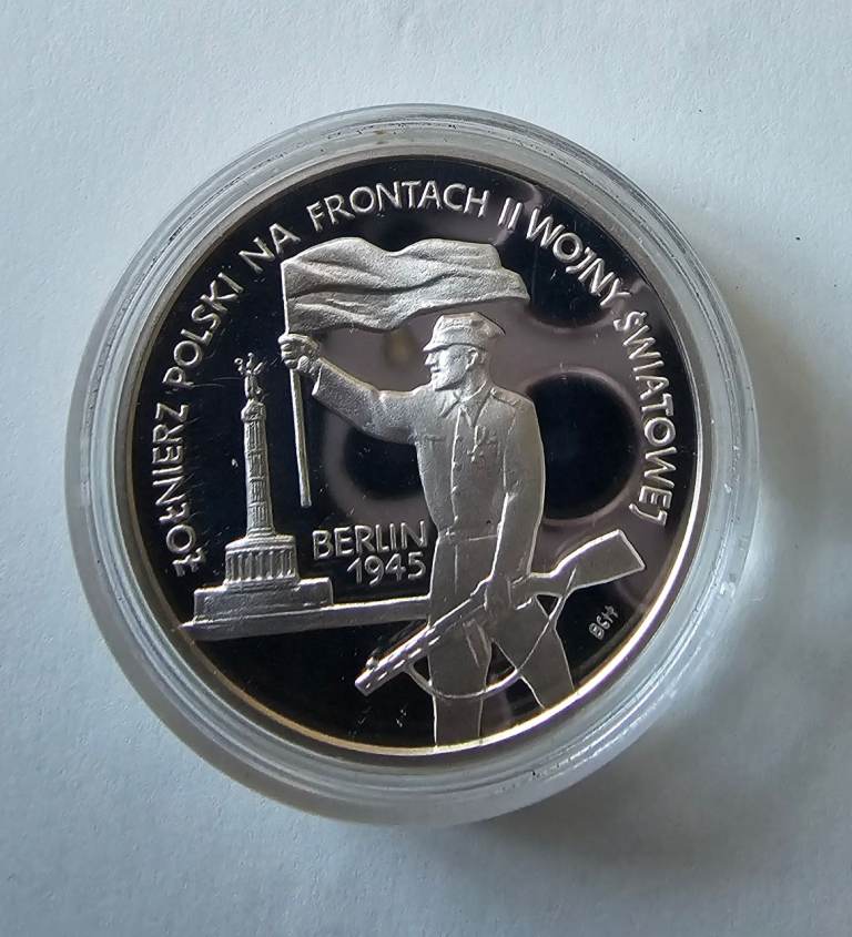 Silver proof coin 1995 Berlin 10 zlotych Poland