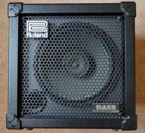 Roland Cube-30 Bass amplifier.