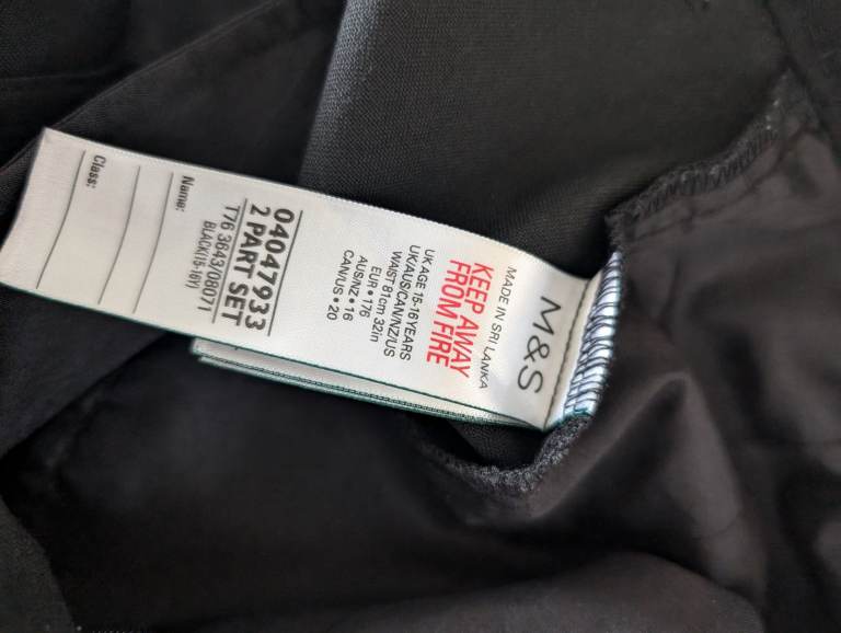 image for Black school trousers