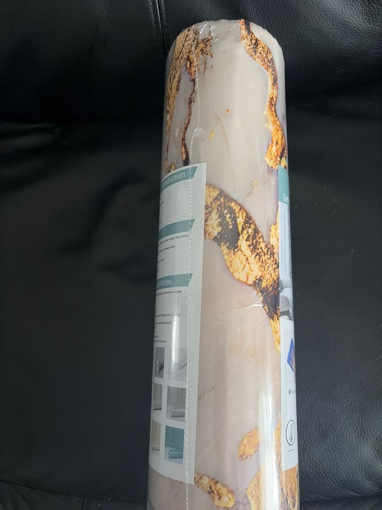 Brand new marble effect stick on paper