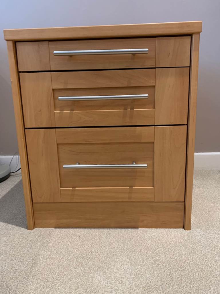 Wooden Chest of Drawers + Bedside cabinet – Good Condition | in Aughton ...