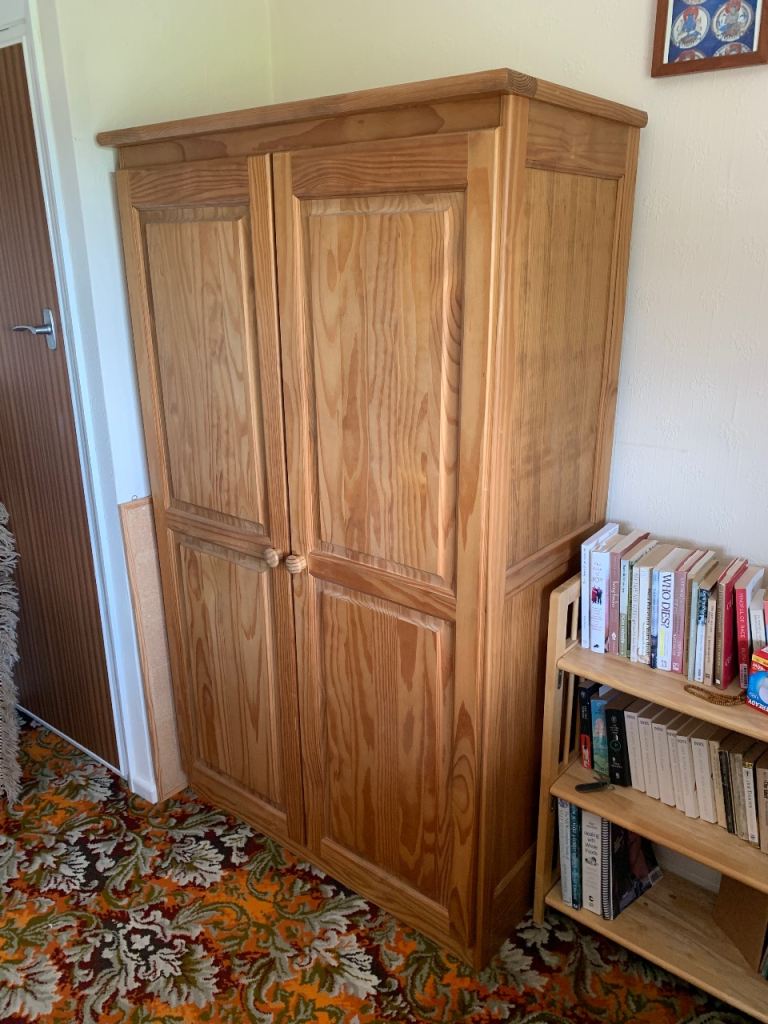 Pine Wardrobe (real wood, strong)