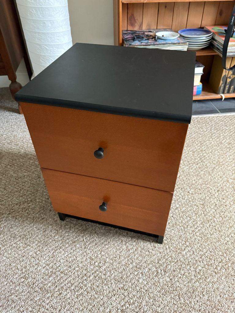 Bedside Cabinet with 2 Drawers