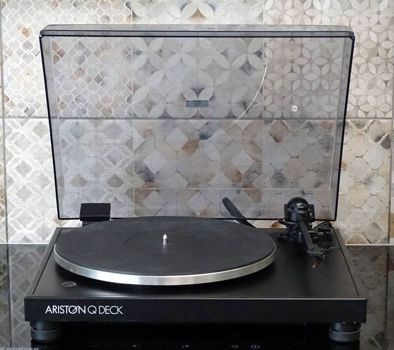 Ariston Q Deck Record Player Turntable – Black, Good Condition