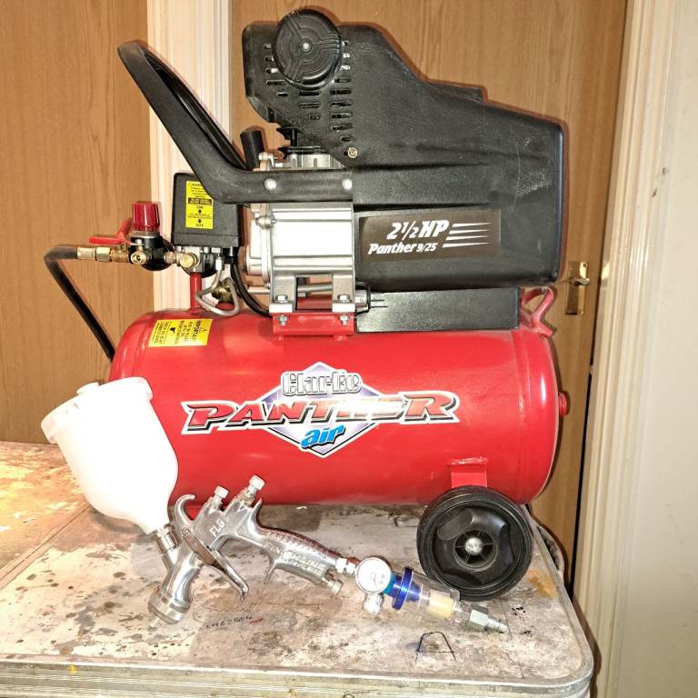 Clarke panther air conpresson with gun