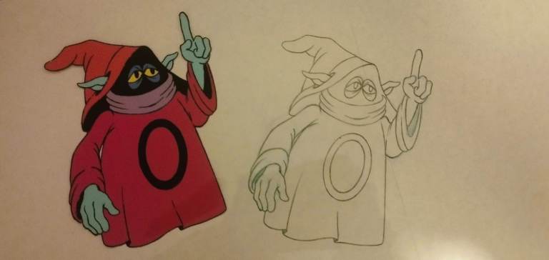 Original Production Cel and Drawing from the famous cartoon HE-MAN AND THE MASTERS OF THE UNIVERSE