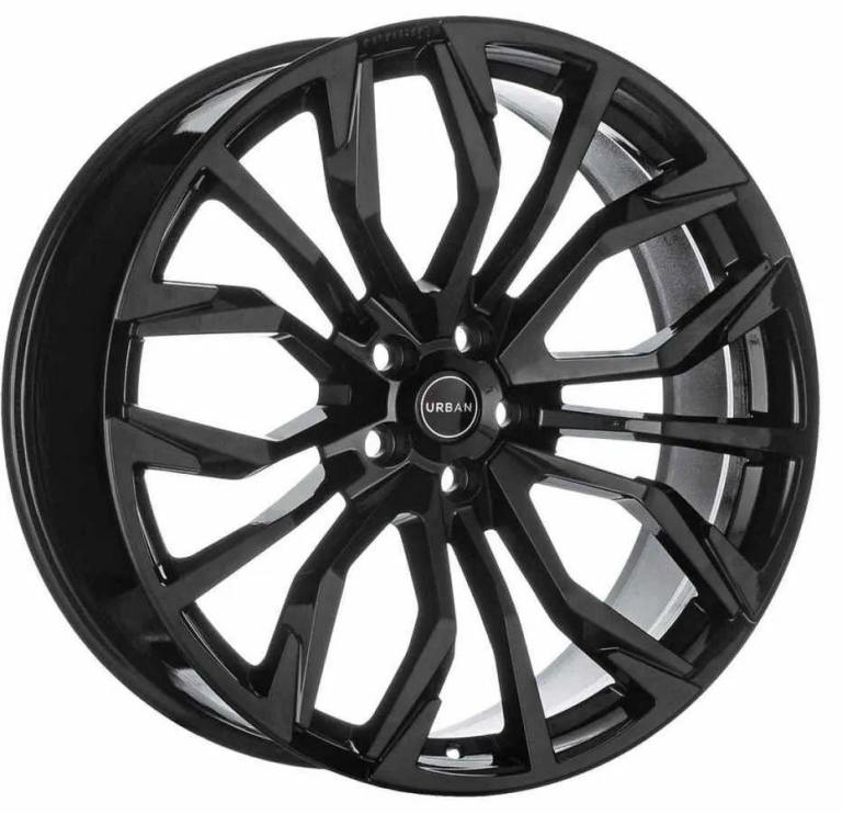 RANGE ROVER EVOQUE VELAR 1x 22'' GENUINE URBAN PHANTOM GLOSS BLACK REFURBISHED ALLOY WHEEL