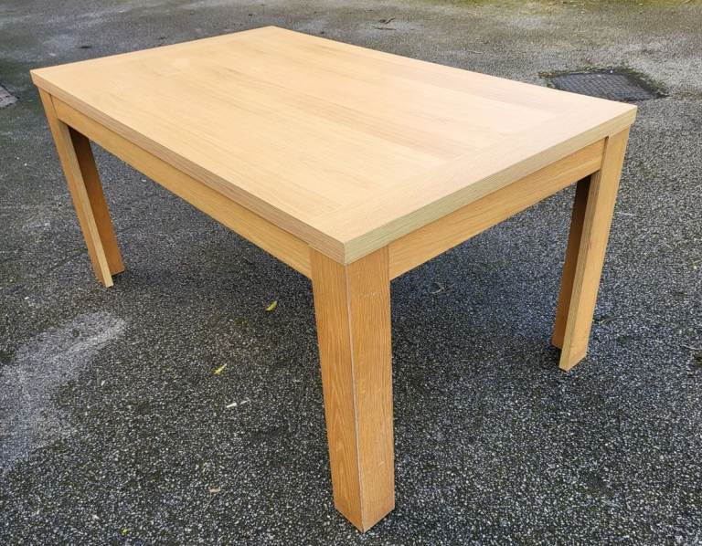 Modern Oak Veneer Dining Table (150cm) FREE DELIVERY 016
