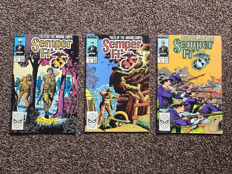 Vintage Marvel Semper Fi Comic Books - Tales of the Marine Corps