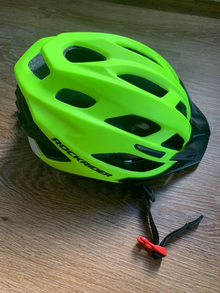 Rockrider Bike Helmet - Fluorescent Green/Yellow, New
