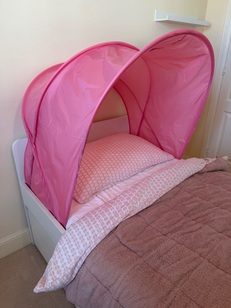 IKEA Sufflett pink bed tent/canopy