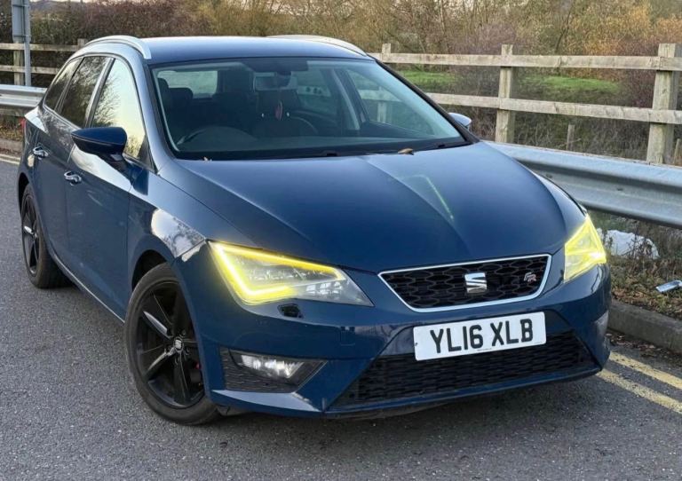2016 SEAT LEON 2.0 TDI FR TECHNOLOGY 184 BHP EURO 6 5 DOOR ESTATE 6 SPEED MANUAL IN METALLIC BLUE