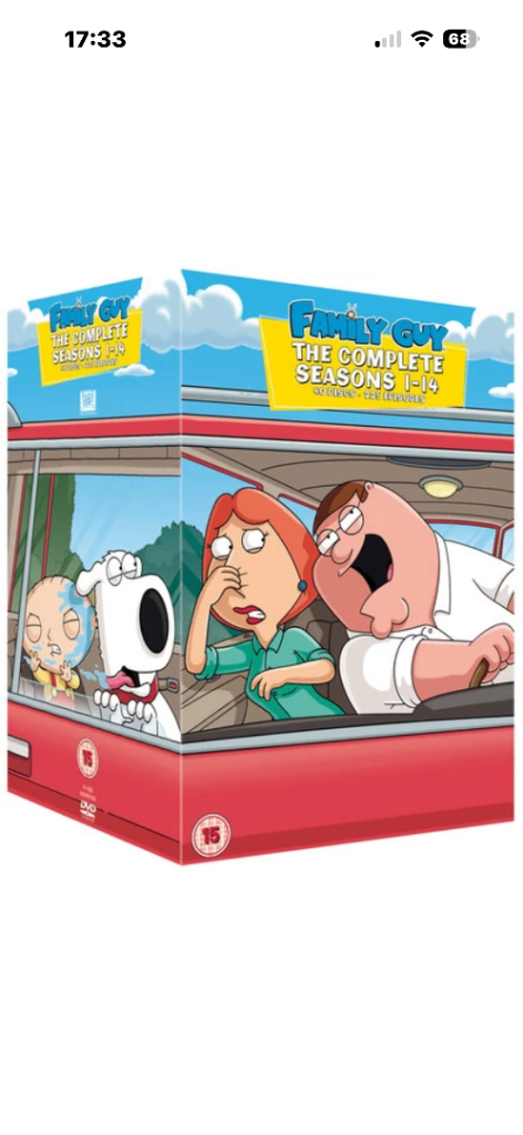 Family guy dvd set 1-15 