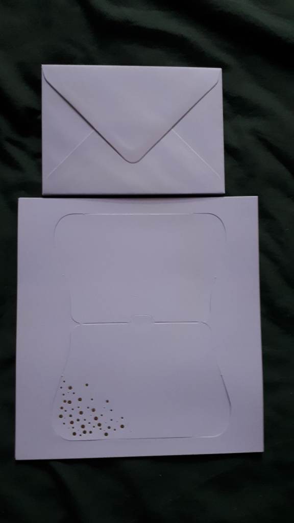 Crafting 6 White Handbag Design Blank Cards