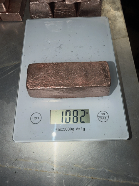 1kg copper bullion