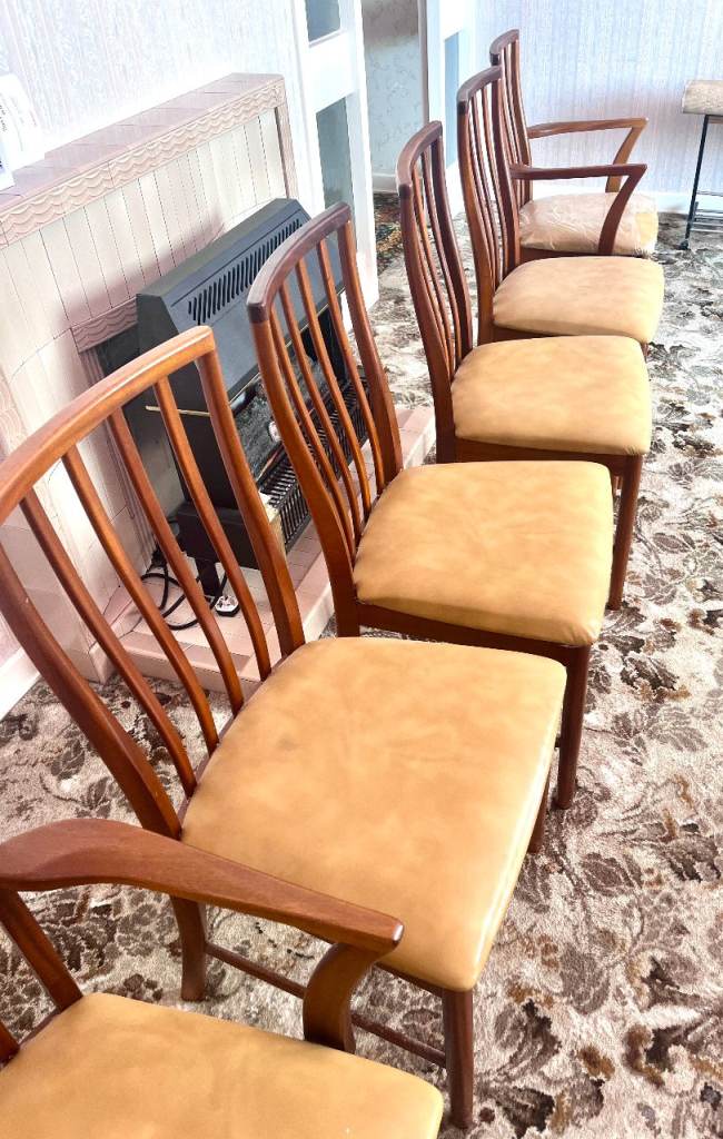 6 vintage dining chairs by McIntosh & Co. of Kirkcaldy