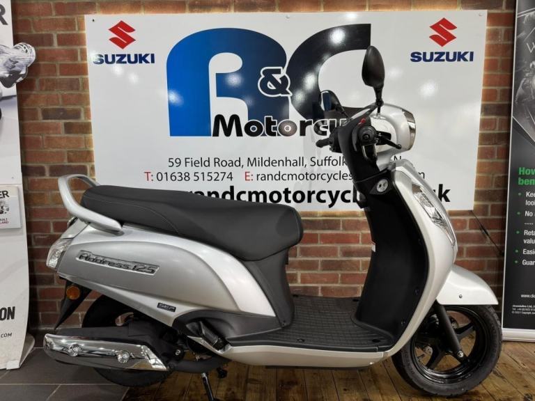 Pre-Registered, Unridden, Suzuki Address in Matt Silver