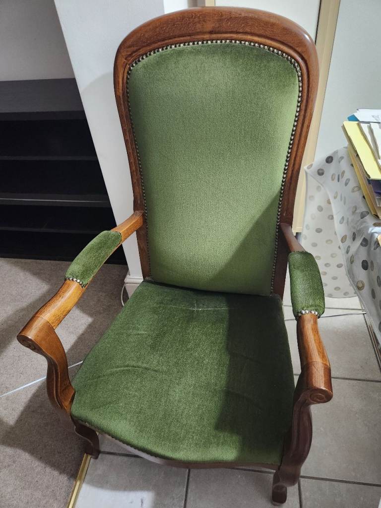 Vintage Wooden Armchair / low chair 