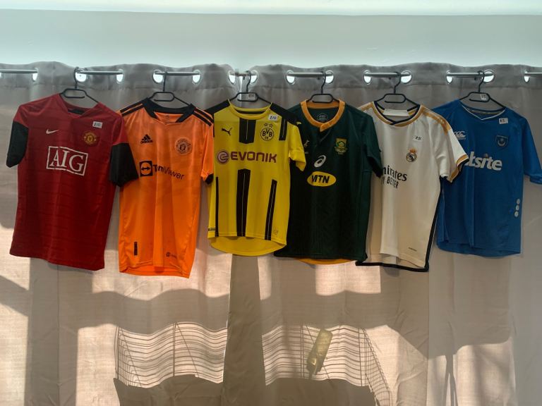 Football Shirts and Jackets all £5 each 