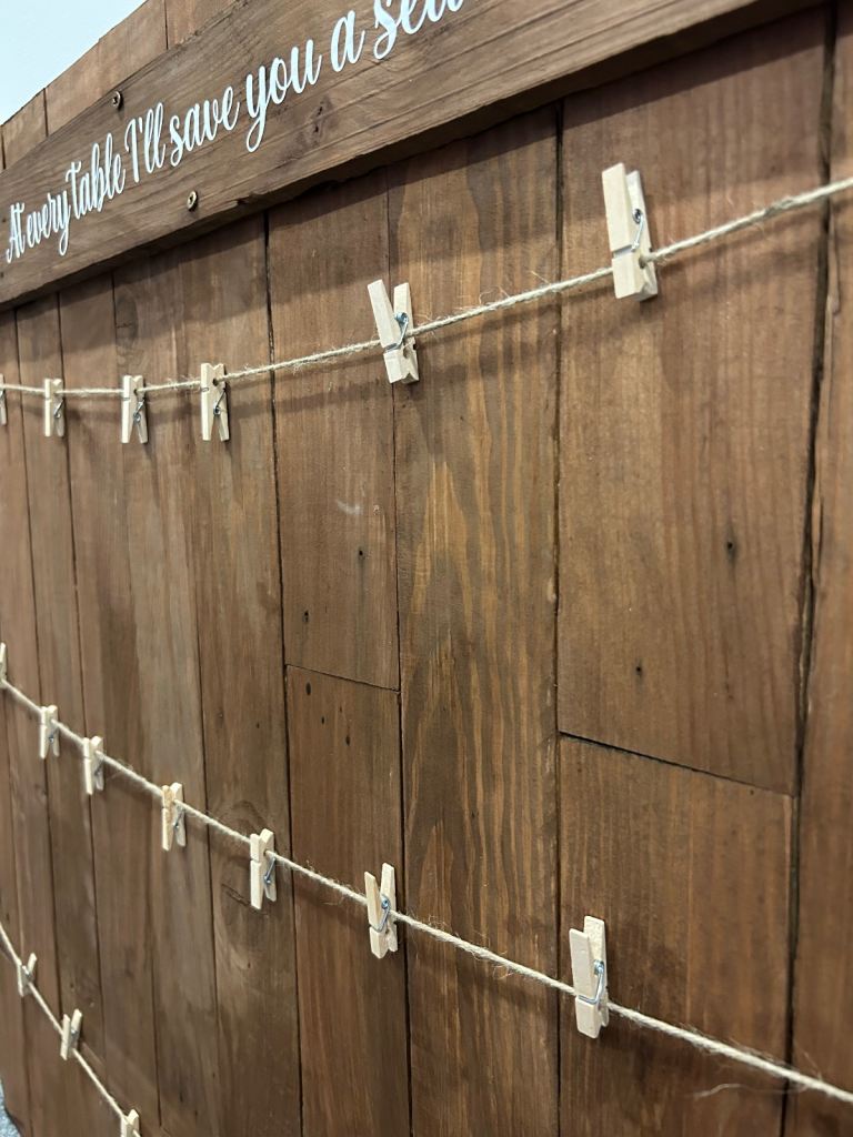 Wedding Breakfast Seating Board