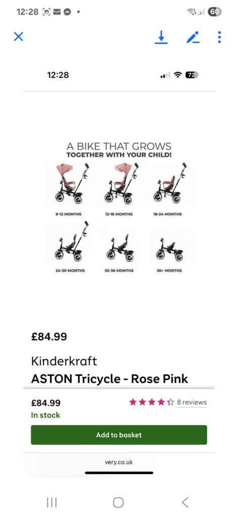 Kindercraft Childs Trike/Bike