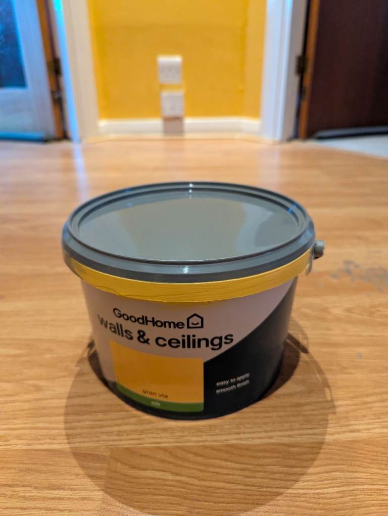 Free to take - leftover yellow paint