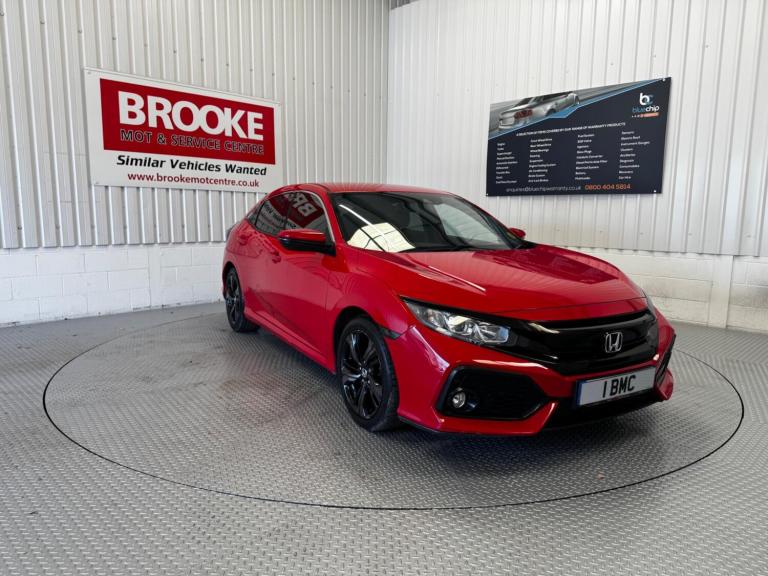 2017 Honda Civic 1.0 VTEC Turbo SR Euro 6 (s/s) 5dr HATCHBACK Petrol Manual