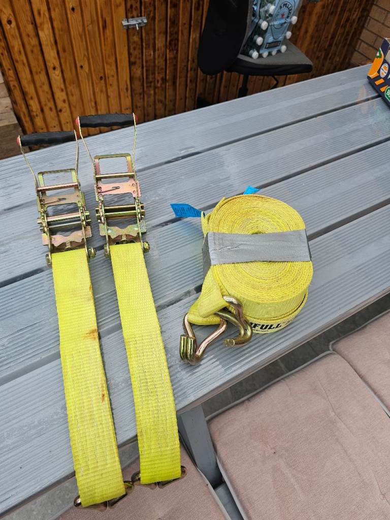 Ratchet Straps - Heavy Duty 7.62m, 2000kg Load
