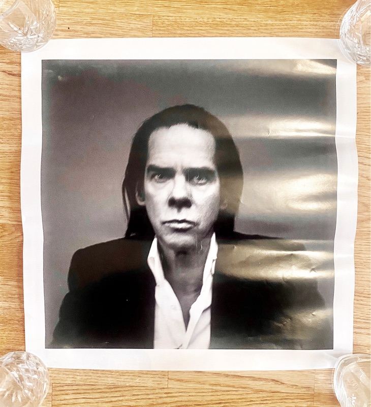 V.RARE- Nick Cave signed original unpublished art proof photograph Nicolas Guerin