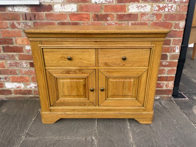 Rustic Solid Oak Sideboard - Good Condition 